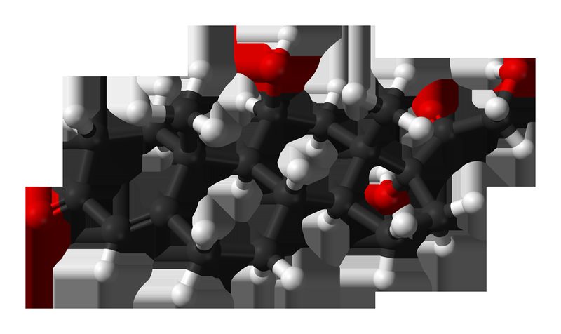 Estructura molecular del cortisol